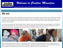 Tablet Screenshot of creativeministries.org